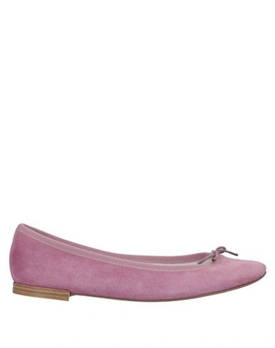 Shop Repetto Ballet Flats In Pastel Pink