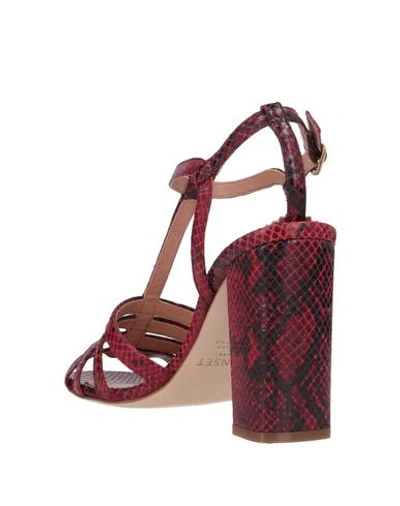 Twinset Sandals In Red