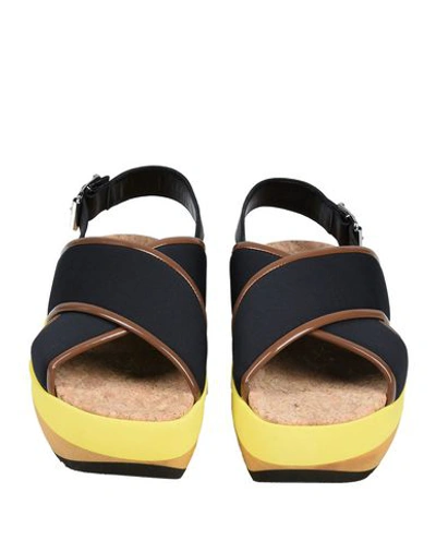 Shop Marni Sandals In Black