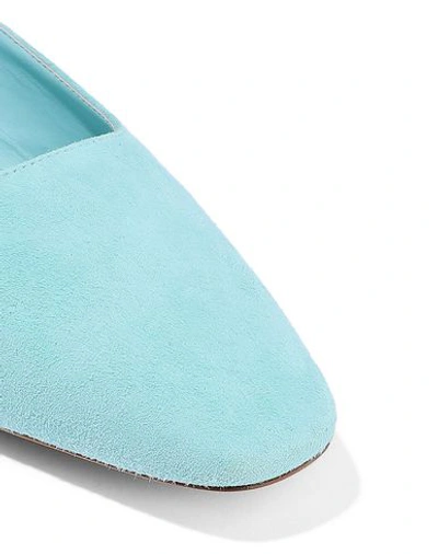 Shop Mansur Gavriel Mules In Sky Blue