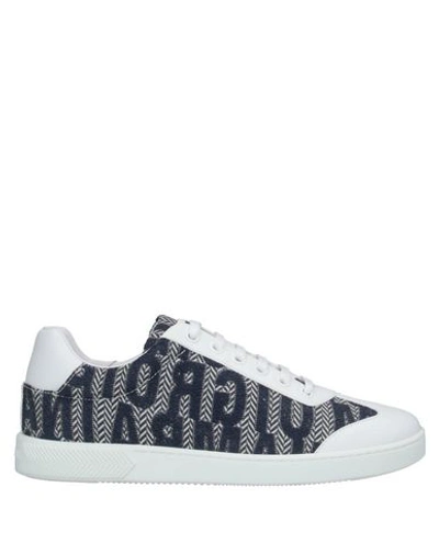 Shop Giorgio Armani Woman Sneakers White Size 7 Soft Leather, Textile Fibers