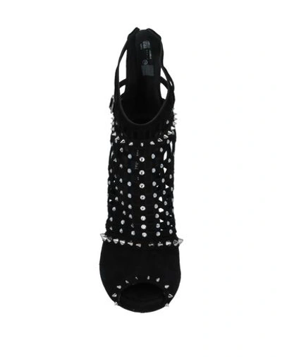 Shop Philipp Plein Woman Sandals Black Size 6 Soft Leather