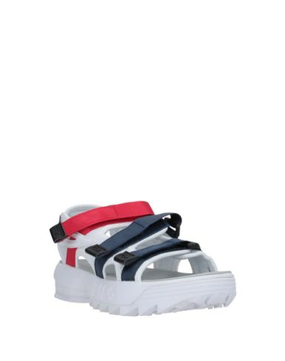Shop Fila Sandals In White