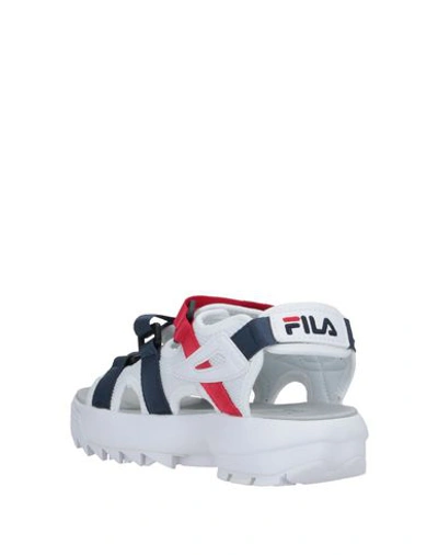 Shop Fila Sandals In White