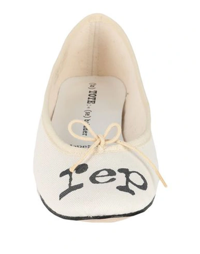 Shop Repetto Ballet Flats In Beige