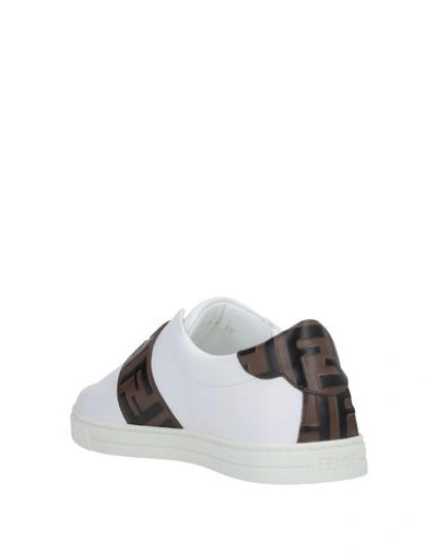 Shop Fendi Sneakers In White