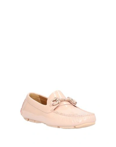 Shop Ferragamo Loafers In Pink