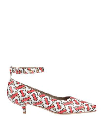 Shop Burberry Pumps In Red