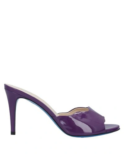 Shop Loriblu Sandals In Purple