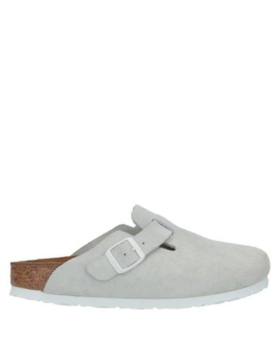 Shop Birkenstock Mules And Clogs In Light Grey