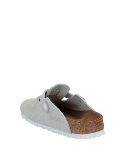 Shop Birkenstock Mules And Clogs In Light Grey