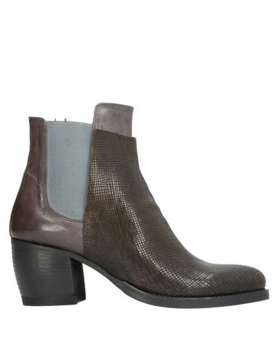 Shop Corvari Ankle Boots In Dark Brown