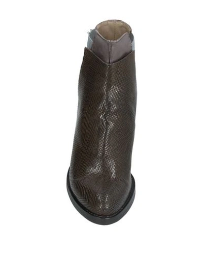 Shop Corvari Ankle Boots In Dark Brown