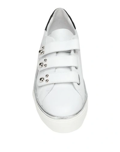 Shop Hogan Woman Sneakers White Size 7.5 Soft Leather