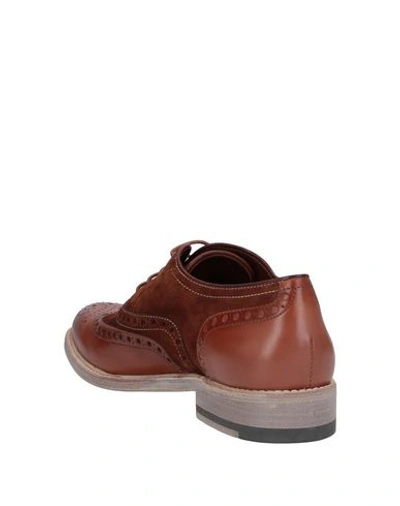 Shop Santoni Laced Shoes In Brown