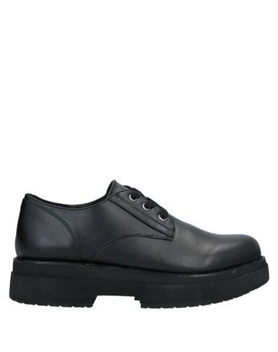 Shop Fornarina Laced Shoes In Black