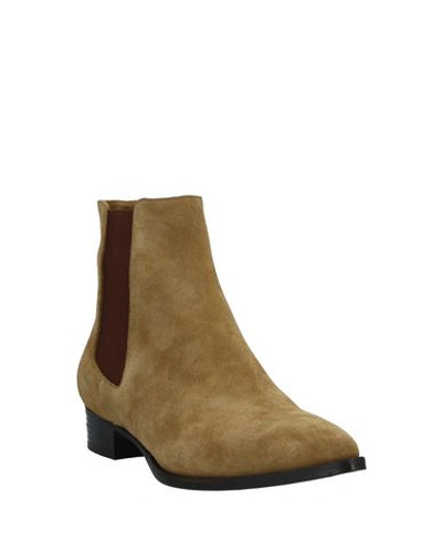 Shop Alberto Fermani Ankle Boots In Military Green