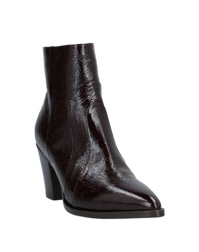 Shop Alberto Fermani Ankle Boots In Deep Purple