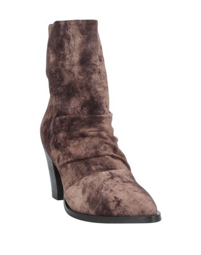 Shop Alberto Fermani Ankle Boots In Dark Brown