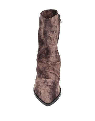 Shop Alberto Fermani Ankle Boots In Dark Brown