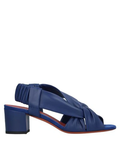 Shop Santoni Sandals In Blue