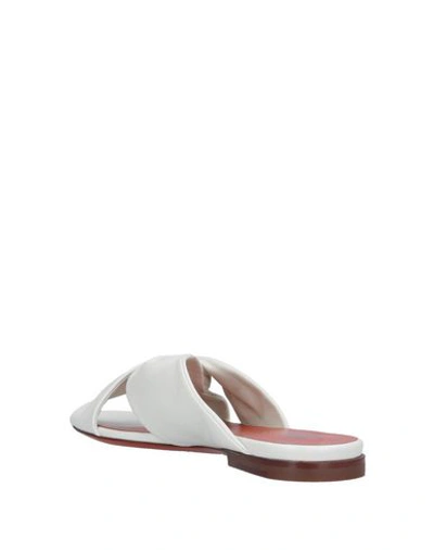 Shop Santoni Sandals In White