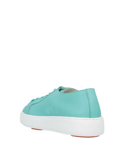 Santoni Sneakers In Blue
