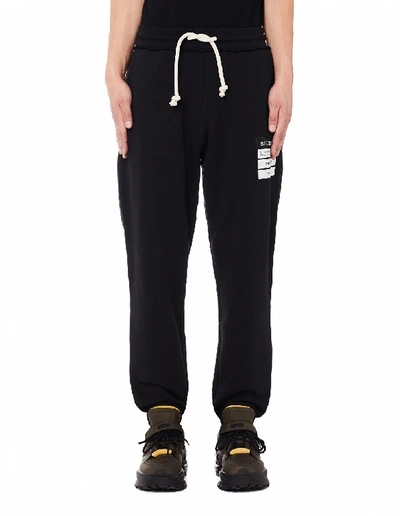 Shop Maison Margiela Black Cotton Stereotype Sweatpants In White