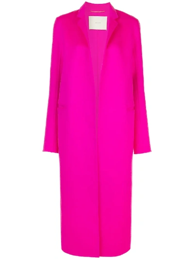 Shop Adam Lippes Oversized Open-front Coat In Pink