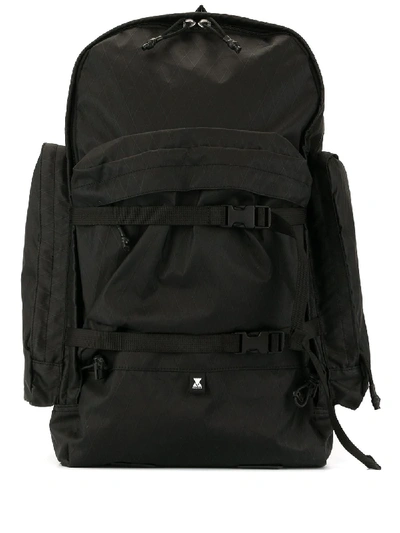 Shop Makavelic Cargo Pocket Backpack In Black
