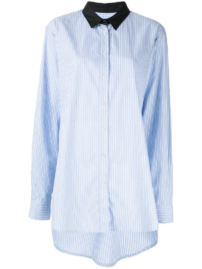 Shop Macgraw Truth Striped Shirt In Blue