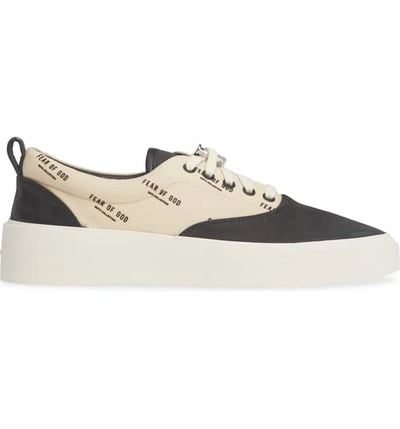 Shop Fear Of God 101 Low Top Sneaker In Black/ Creme  Print