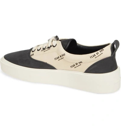 Shop Fear Of God 101 Low Top Sneaker In Black/ Creme  Print