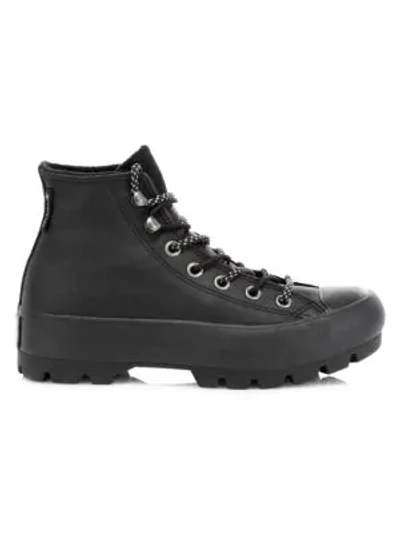 Shop Converse Chuck Taylor All Star Lugged Winter High-top Sneaker Boots In Black Thunder