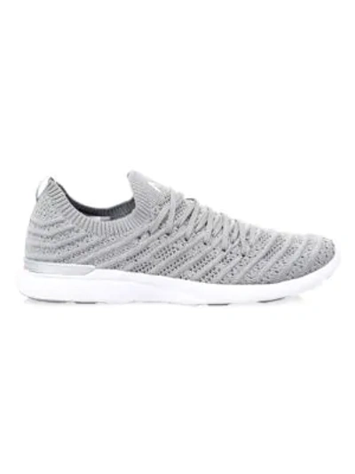 Shop Apl Athletic Propulsion Labs Women's Techloom Wave Sneakers In Silver