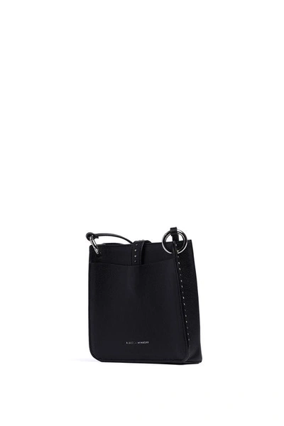 Shop Rebecca Minkoff Megan Mini Feed Bag With Studs In Black