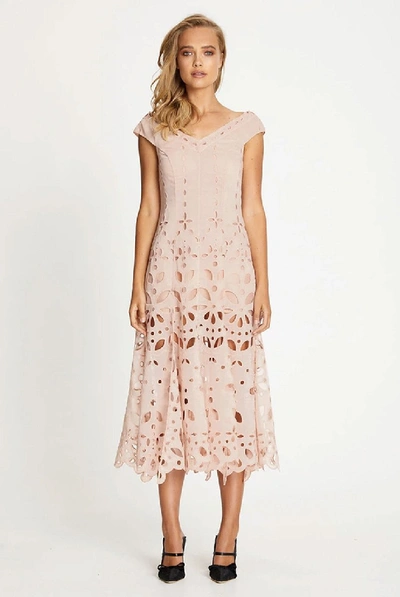 Shop Alice Mccall Baudelaire Midi Dress In Pink