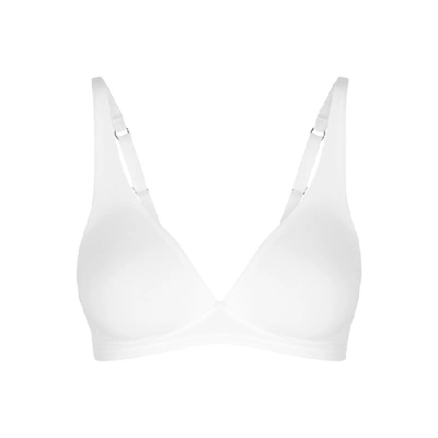 Shop Hanro Sensation White Soft-cup Bra