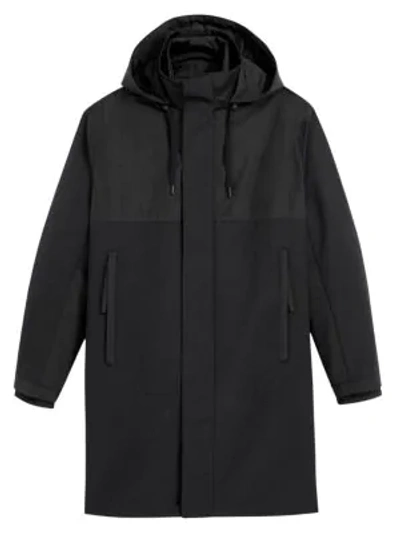 Shop Theory Philip Diffusion Hooded Jacket In Black