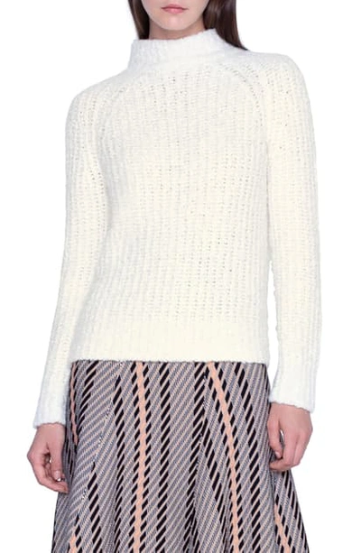 Shop Akris Rib Cashmere & Silk Sweater In Jasmine