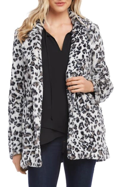 Shop Karen Kane Faux Fur Jacket In Leopard
