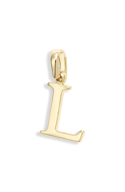 Shop Melinda Maria Icons Alphabet Initial Charm In L- Gold