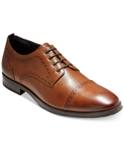 Shop Cole Haan Men's Jefferson Grand 2.0 Cap-toe Oxford Men's Shoes In British Tan