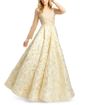 mac duggal long sleeve gowns