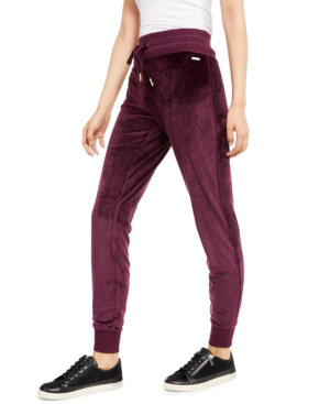 velour jogger pants