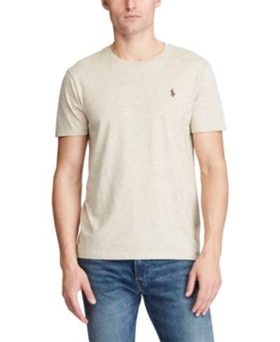 Shop Polo Ralph Lauren Men's Classic Fit Jersey T-shirt In Expedition Dune Heather