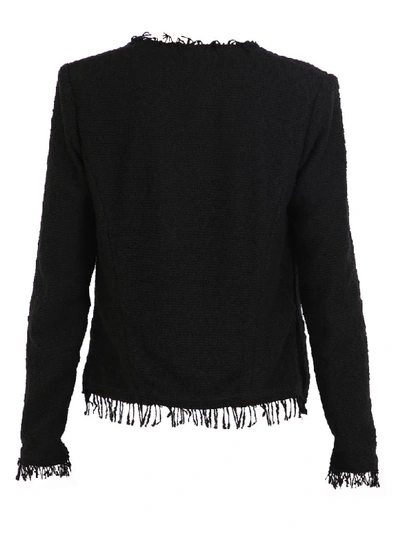 Shop Iro Tweed Jacket In Black