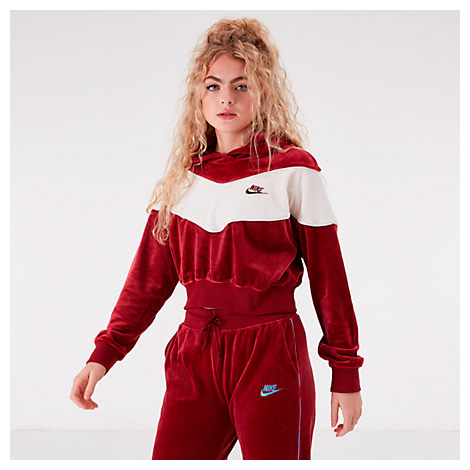 nike velour hoodie women's