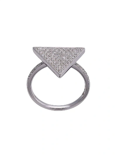 Shop Anita Ko 18kt Triangle Diamond Ring