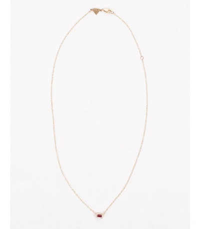 Shop Alison Lou Ruby Pendant Necklace In Ylwgold